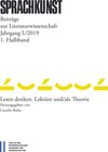 Buchcover Sprachkunst. Beiträge zur Literaturwissenschaft / Sprachkunst Beiträge zur Literaturwissenschaft Jahrgang L/2019 1. Halb