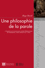 Buchcover Une philosophie de la parole