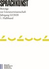 Buchcover Sprachkunst. Beiträge zur Literaturwissenschaft / Sprachkunst 51/2020 1. Halbband