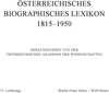 Buchcover Österreichisches Biographisches Lexikon 1815-1950 / Österreichisches Biographisches Lexikon 1815-1950, 71. Lieferung