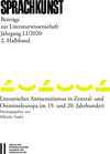 Buchcover Sprachkunst. Beiträge zur Literaturwissenschaft / Sprachkunst 51/2020 2. Halbband - Beiträge zur Literaraturwissenschaft