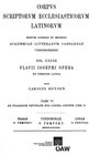 Buchcover Flavii Iosephi opera ex versione latina antiqua, pars VI: De iudaeorum vetustate sive contra Apionem, libri II