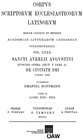 Buchcover Sancti Aurelii Augustini episcopi opera, sect. V, pars 2: De civitate dei, libri XXII. Vol. II: Libri XIV‒XXII