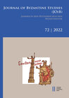 Buchcover Journal of Byzantine Studies, Vol. 72/2022 / Jahrbuch der Österreichischen Byzantinistik, Band 72/2022
