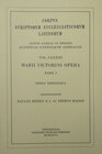 Buchcover Marii Victorini opera, pars prior: Opera theologica