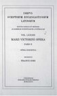 Buchcover Marii Victorini opera, pars posterior: Opera exegetica