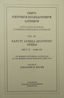 Buchcover Sancti Aureli Augustini opera, sect. VI, pars VII: De moribus ecclesiae catholicae et de moribus Manichaeorum libri duo