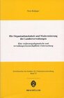 Buchcover Die Organisationshoheit und Modernisierung der Landesverwaltungen