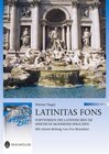 Buchcover Latinitas Fons