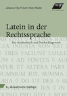 Buchcover Latein in der Rechtssprache