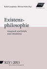 Buchcover Existenzphilosophie