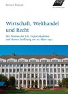 Buchcover Wirtschaft, Welthandel und Recht