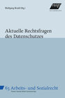 Buchcover Aktuelle Rechtsfragen des Datenschutzes