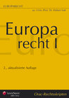 Buchcover Europarecht I