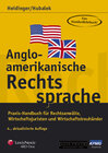 Buchcover Angloamerikanische Rechtssprache Band 1