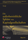Buchcover Die ausserbetriebliche Sphäre von Kapitalgesellschaften