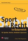 Buchcover Sport und Recht in Österreich
