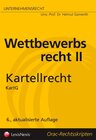 Buchcover Unternehmensrecht - Wettbewerbsrecht II - Kartellrecht