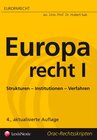 Buchcover Europarecht I