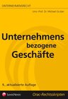 Buchcover Unternehmensrecht (HR) - Unternehmensbezogene Geschäfte