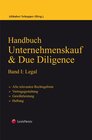Buchcover Handbuch Unternehmenskauf & Due Diligence, Band I: legal