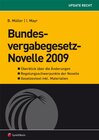 Buchcover Bundesvergabegesetz-Novelle 2009