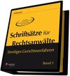 Buchcover Schriftsätze für Rechtsanwälte - Streitiges Gerichtsverfahren
