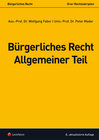 Buchcover Bürgerliches Recht - Allgemeiner Teil