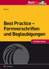 Buchcover Best Practice - Formvorschriften und Beglaubigungen