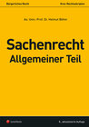 Buchcover Sachenrecht Allgemeiner Teil
