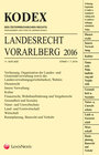 Buchcover KODEX Landesrecht Vorarlberg 2016