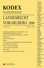 Buchcover KODEX Landesrecht Vorarlberg 2018