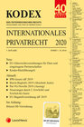 Buchcover KODEX Internationales Privatrecht 2020
