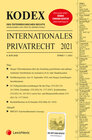 Buchcover KODEX Internationales Privatrecht 2021 - inkl. App