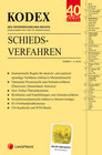 Buchcover KODEX Schiedsverfahren