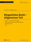 Buchcover Bürgerliches Recht - Allgemeiner Teil (Skriptum)