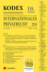 Buchcover KODEX Internationales Privatrecht 2024 - inkl. App