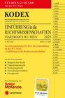Buchcover KODEX Einführung in die Rechtswissenschaften 2025 WU - inkl. App
