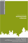 Buchcover Gemeinwesenarbeit in Österreich