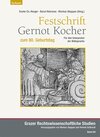 Buchcover Festschrift Gernot Kocher zum 80. Geburtstag