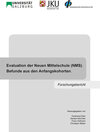 Buchcover Evaluation der Neuen Mittelschule (NMS). Befunde aus den Anfangskohorten.
