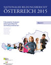 Buchcover Nationaler Bildungsbericht Österreich 2015 Band 2