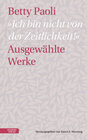 Buchcover „Ich bin nicht von der Zeitlichkeit“