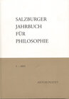 Buchcover Salzburger Jahrbuch für Philosophie