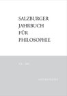 Buchcover Salzburger Jahrbuch für Philosophie