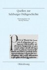 Buchcover Quellen zur Salzburger Frühgeschichte