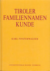 Buchcover Tiroler Familiennamenkunde