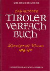 Buchcover Das älteste Tiroler Verfachbuch (Landgericht Meran 1468-1471)