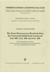 Buchcover Die Gesta-Romanorum-Handschriften der Universitätsbibliothek Innsbruck Cod. 667, Cod. 509 und Cod. 433