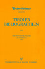 Buchcover Tirolensienkatalog. Zuwachsverzeichnis der UB Innsbruck für das Jahr 1995